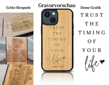 INDIVIDUELL iPhone 13 Mini Bambus-Kunststoff